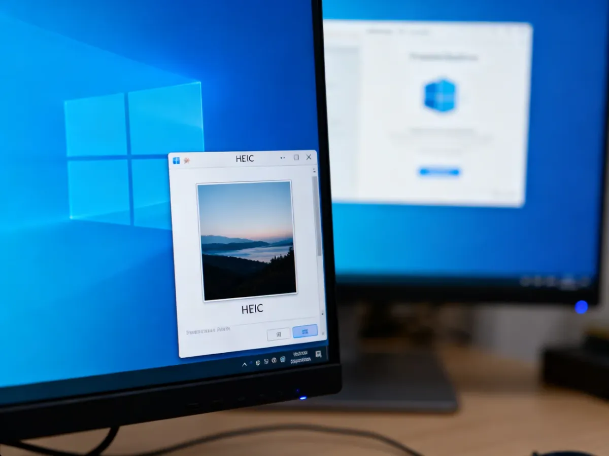 Otwieranie zdjęcia HEIC na komputerze z systemem Windows 10
