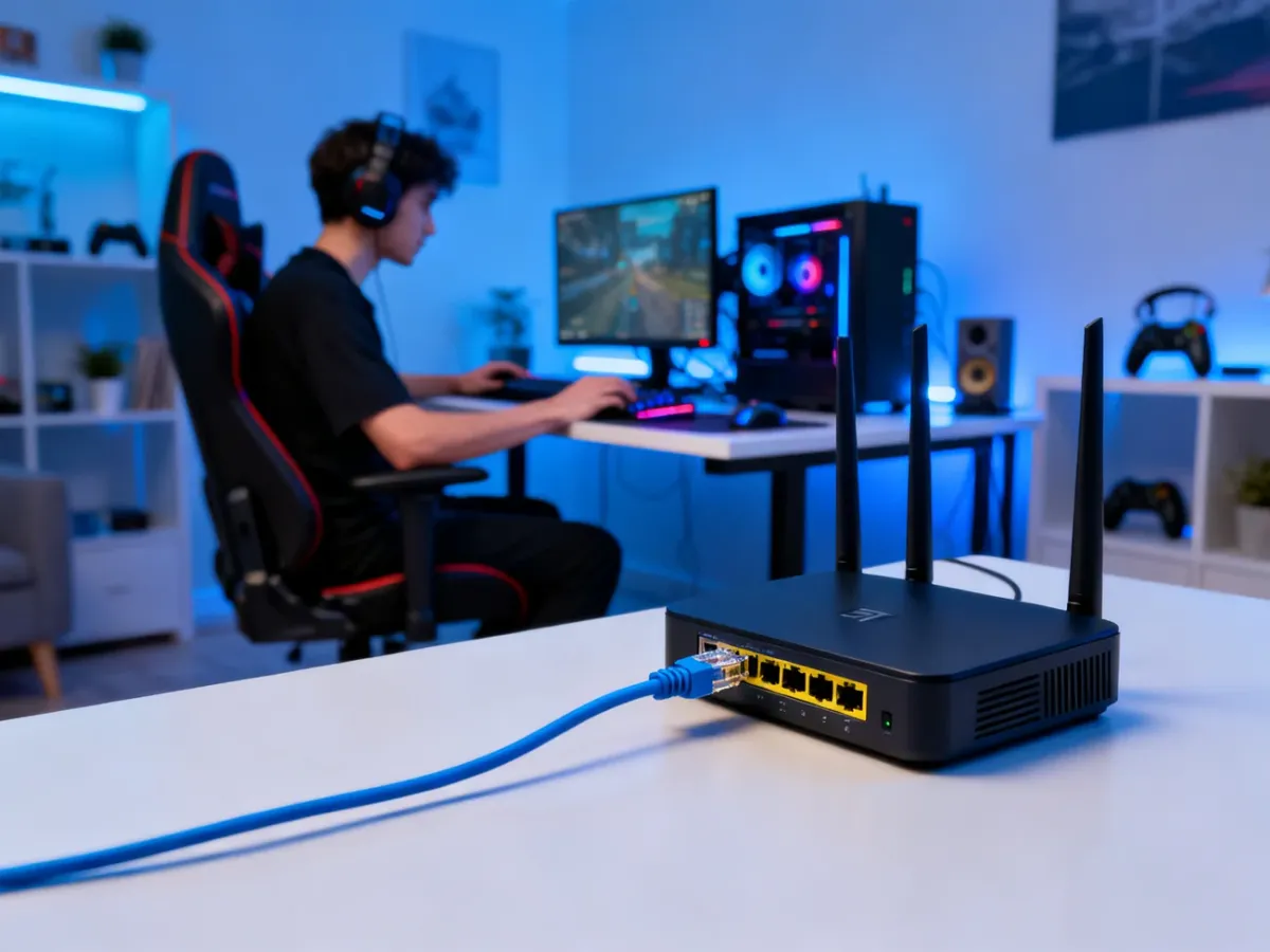 Podłączanie komputera do routera za pomocą kabla Ethernet