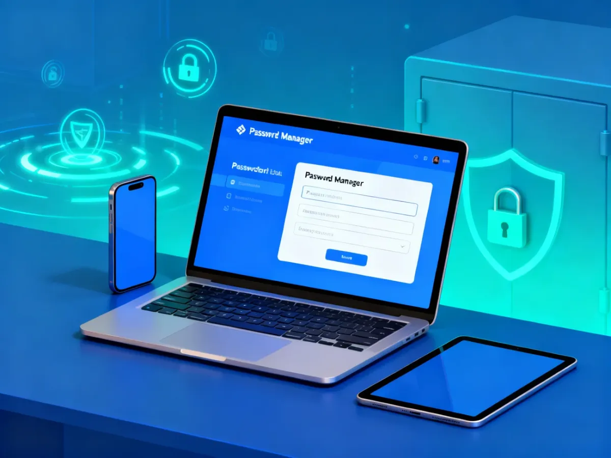 Menedżer haseł synchronizowany między laptopem, smartfonem i tabletem